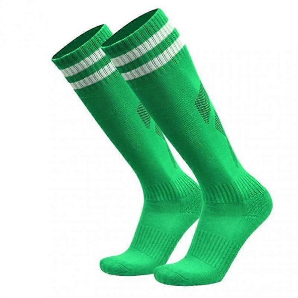 1 Pair Adults Children Long Tube Football Socks Stockings Non-slip Breathable Soccer