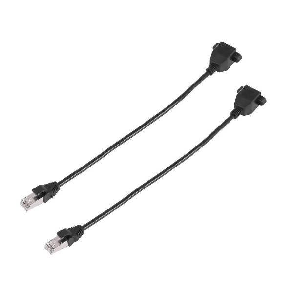 Rj45 hunn til hann adapter nettverksforlengelseskabel panelmontering 27cm