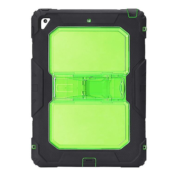 Barnevennlig hardt beskyttelsesdeksel for iPad 9.7\" 2017 5. generasjon med skulderstropp grønn