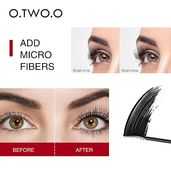 Vandfast Mascara Forlænger Vippeforlængelse Sort 3d Silkefiber Mascara Ekstra Volumen Kvinde Mascara Makeup