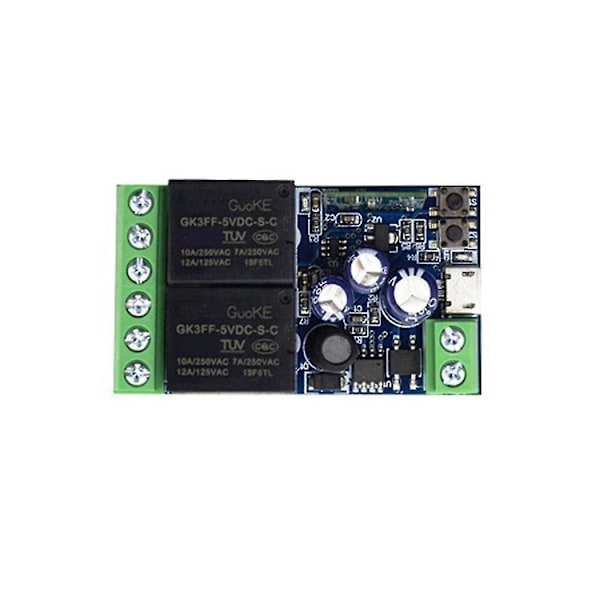USB 5V/DC7-48V Ewelink Smart Wifi-brytare Universal Relämodul 2-kanals Trådlös Brytare Timer Telefonfjärrkontroll