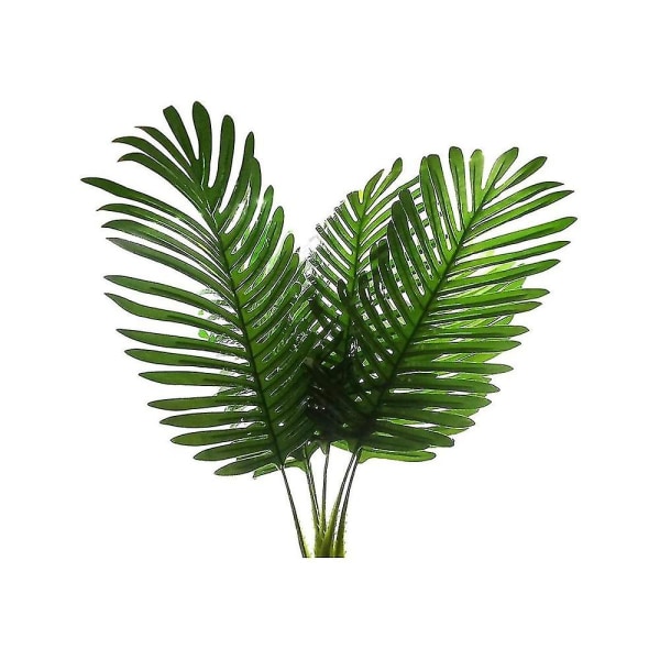 5 pakke kunstige palmeplanter blade kunstskildpadde blade tropiske palme træ blade imiteret blade Arti