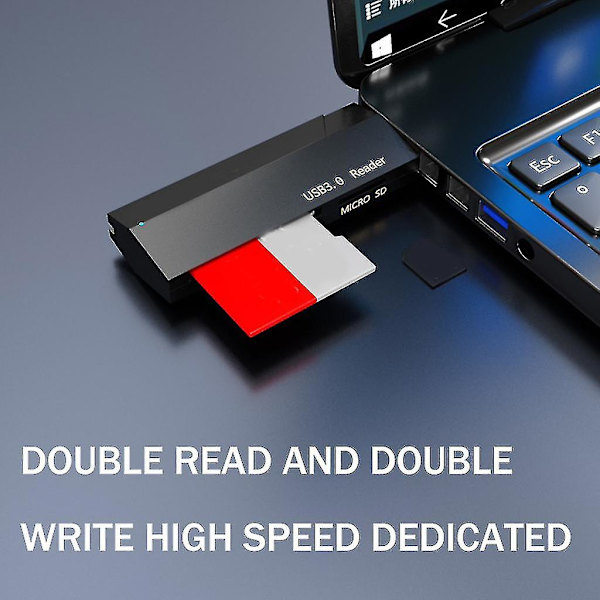 Otg High Speed -kortinlukija Mini Usb 3.0 Sd/ Sdhc / Tf -lukija 480mbps