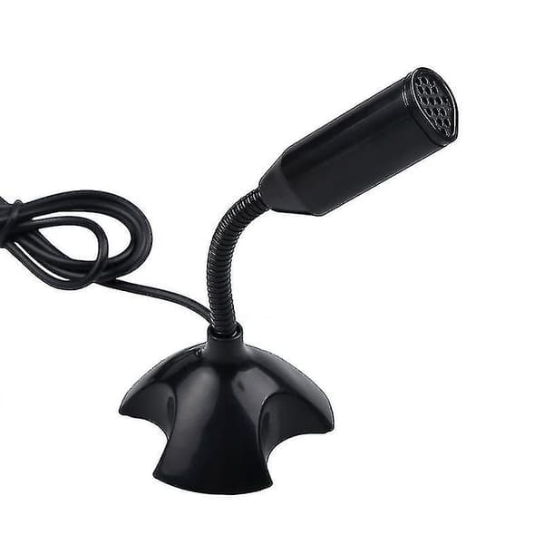 Justerbar USB-mikrofon for laptop, mini studio-mikrofonstativ med