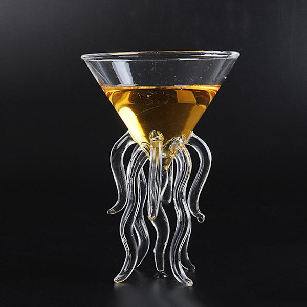 100 ml vinglas i form av bläckfisk, champagneglas, saftglas för kök, bar, fest