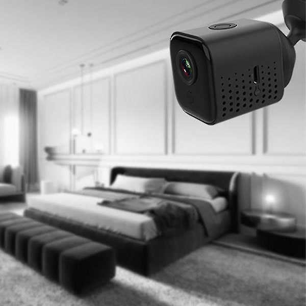 Wifi Trådløst Kamera, 1080p HD Lille Hjemmesikkerhedskamera, Nattesyn, Bevægelsesdetektering, Genopladeligt Lille Nanny Cam Til Indendørs Udendørs