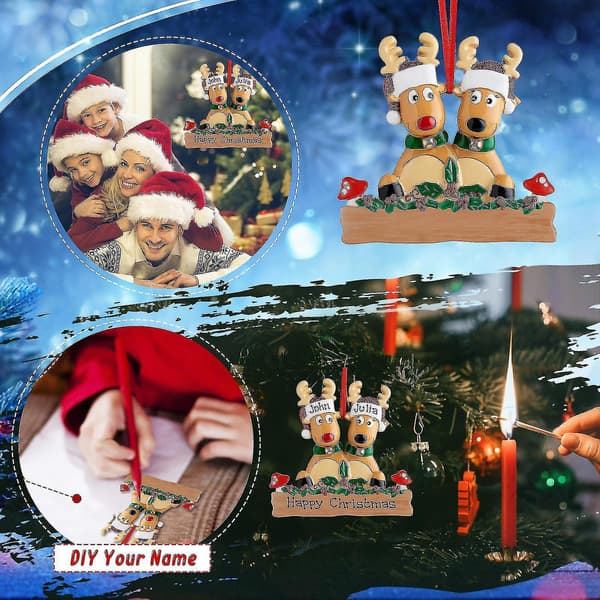 Reinsdyr Familie Julepynt