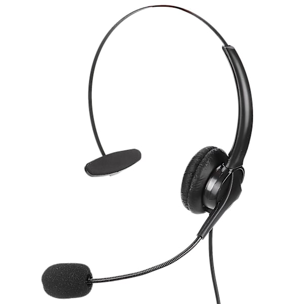 PC-kundtjänstheadset med mikrofon, brusreducerande 3,5 mm callcenter-hörlurar, justerbar volym