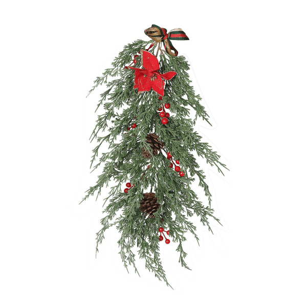 Holiday Ornaments Simulering Garland Christmas Dørdekorasjon Jul Hjem Veggoppheng