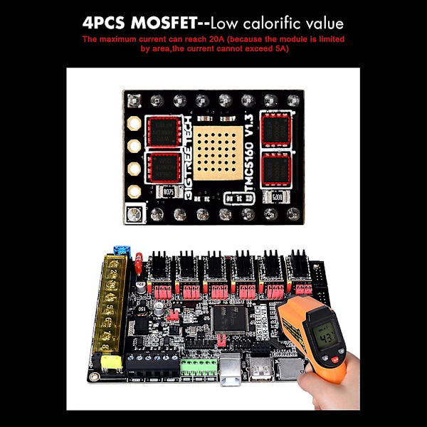 3d-skrivare Stepper Motor Driver Tmc5160 V1.3 8v35v Support Marlin2.0 256steg