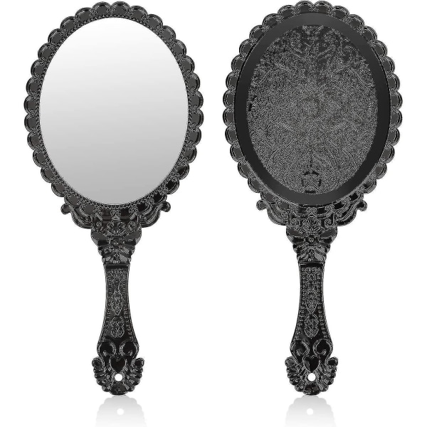 Vintage håndholdt speil, lite håndholdt dekorativt speil