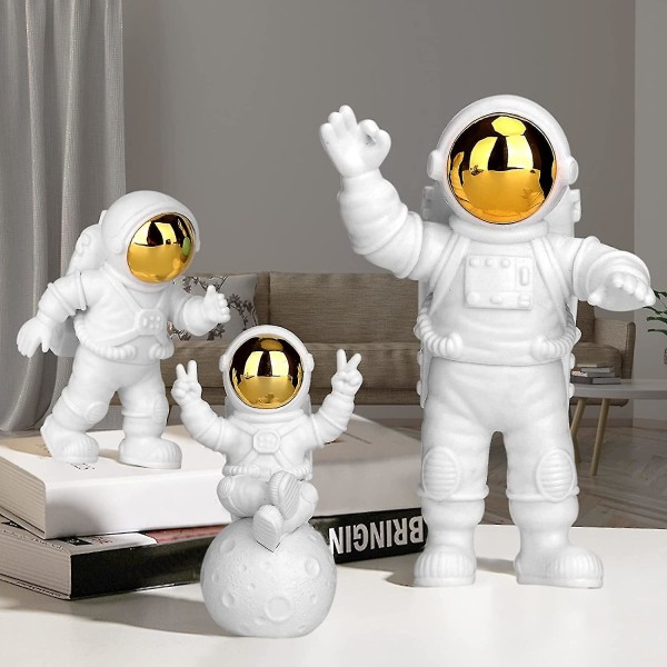 Ornements D'astronaute, Anniversaire Astronaut Decoration, Statue Astronaut, Figurine Astronaut Gateau, Astronaut Resine, Decoration Gateau Astronaut