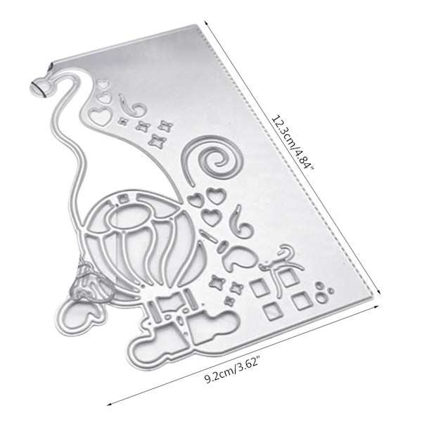 Jultomte Santa Metallskärningsform Stencil Diy Scrapbooking Album Papper