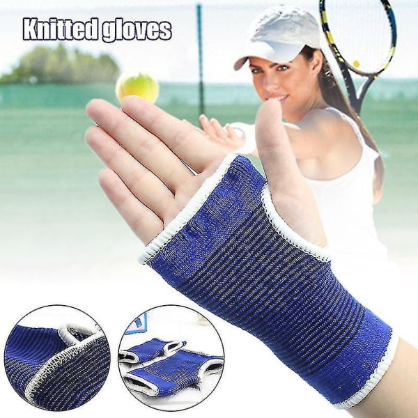 Fitness Gloves Wrist Protection Anti-slip Knitted Gloves For Tennis Sports