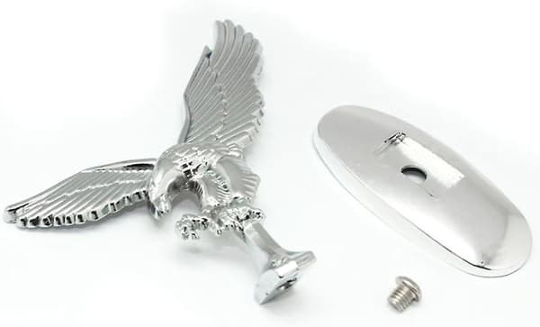 3D Emblem Bil Logotyp Front Huv Ornament Bilöverdrag Krom Örn Emblem för Bil