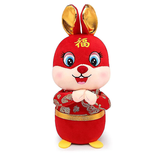 2023 New Year Rabbit Year Doll Zodiac Rabbit Plush Rabbit Animal Toy New Year Decorations