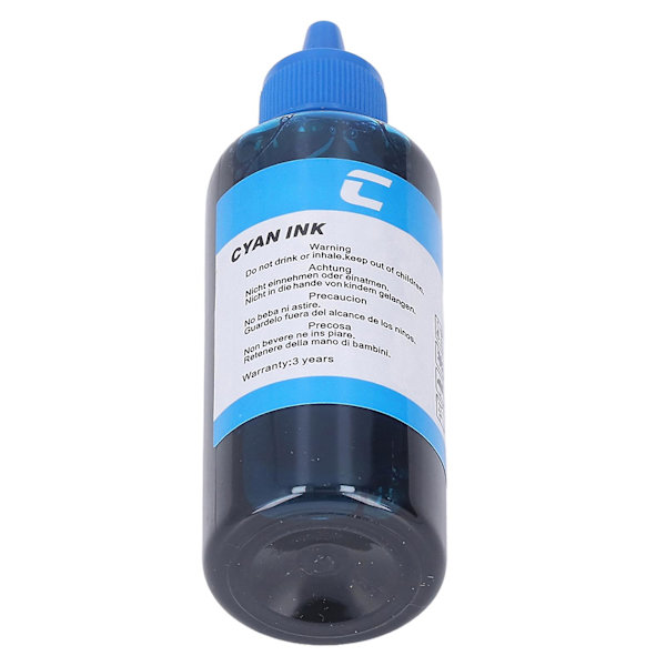 Cyan Printer Ink Refill - Høj renhed 100ML kapacitet til HP-printere