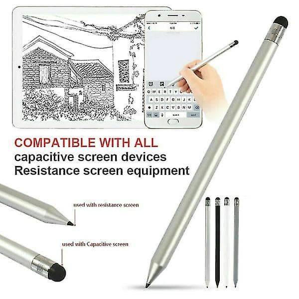 Til Pc Tablet Ipad Telefon Pen Touch Screen Stylus Sølv