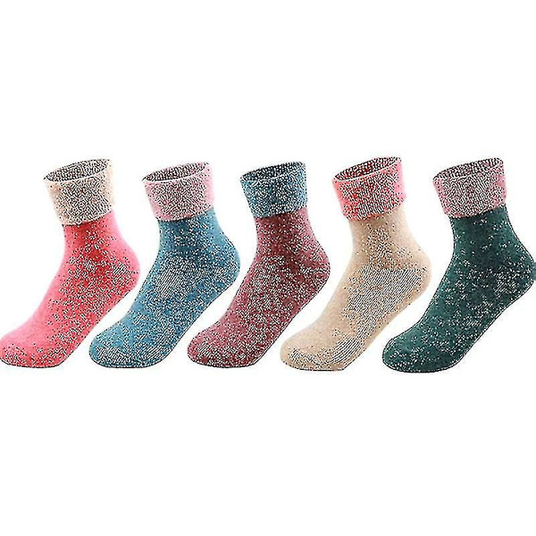 3 par strumpor Termiska strumpor Dam Fleece Julstrumpor