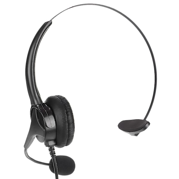 PC-headset til kundeservice med mikrofon, støjreducerende 3,5 mm callcenter-hovedtelefoner, justerbar lydstyrke