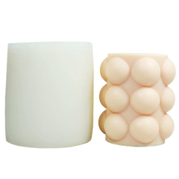 3D stearinlysform Resin støbeforme DIY håndværk form Cylinder stearinlysform