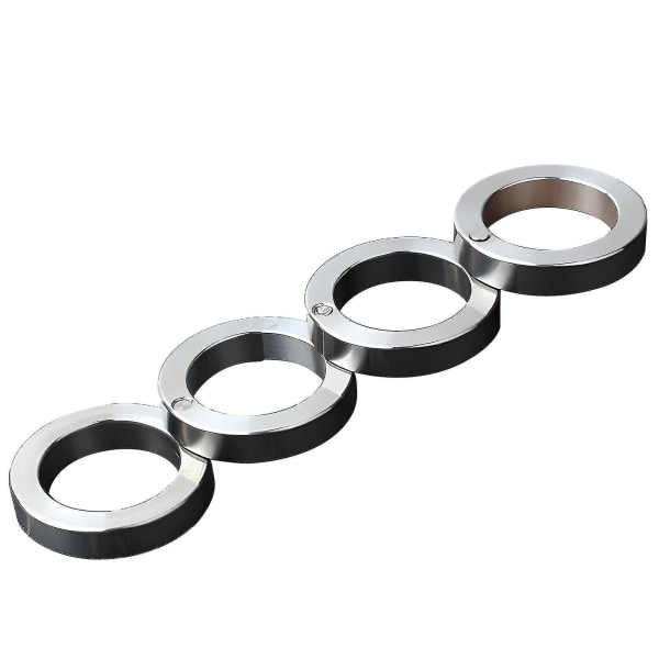 Rostfritt stål utomhus roterbar hopfällbar ring för kvinnor och män, de fyra ringen
