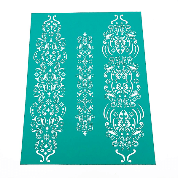 Itsekiinnittyvät silkkipainostensiilit Diy Vintage Border -seulontapainostensiilit