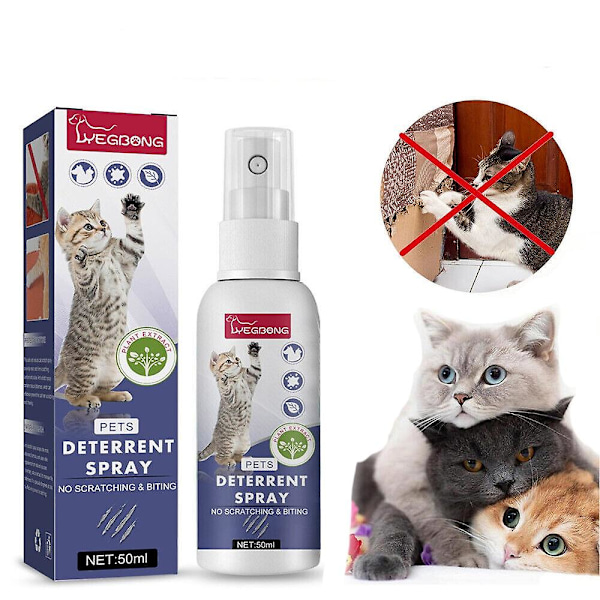 50ml Scratch No More Cat Deterrent Spray Training Anti Scratch Furniture Sofa Stop Effectively To Natural Furniture Scratch