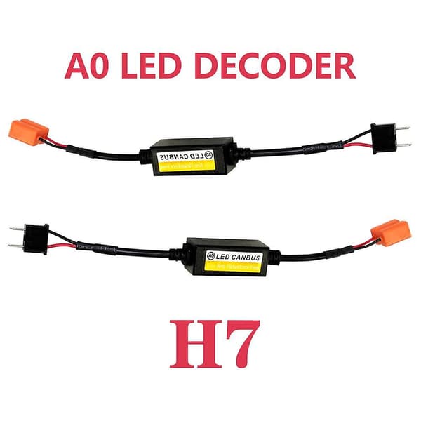 1 st H1 H4 H7 9005 9006 9012 Led Canbus Dekoder Adapter Anti-flimmer Sele Kabel Motstånd Varning