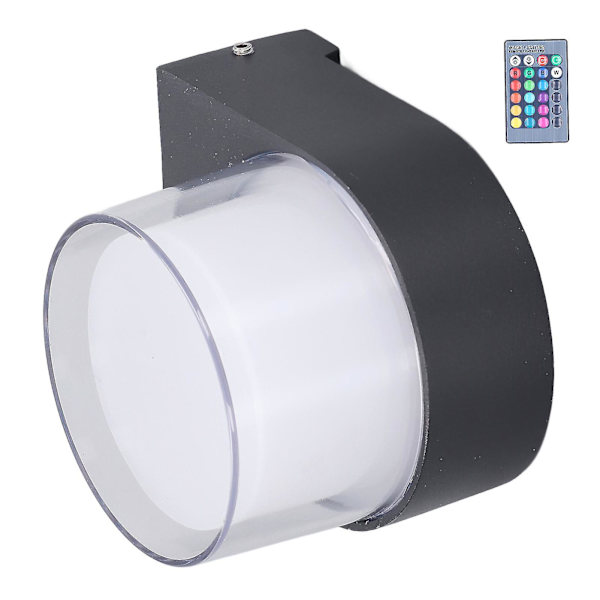 5W RGB fjernbetjening LED udendørs væglampe vandtæt væglampe til soveværelse stue AC85265V