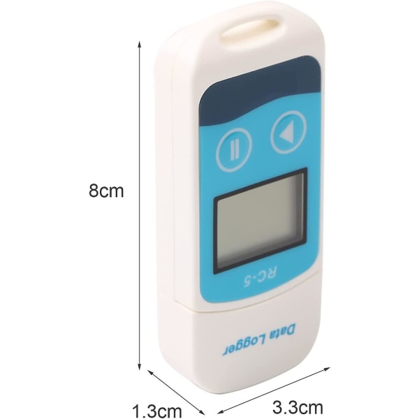 Rungao USB vattentät termometer temperaturmätare Datalogger Rc-5 intern registreringssensor