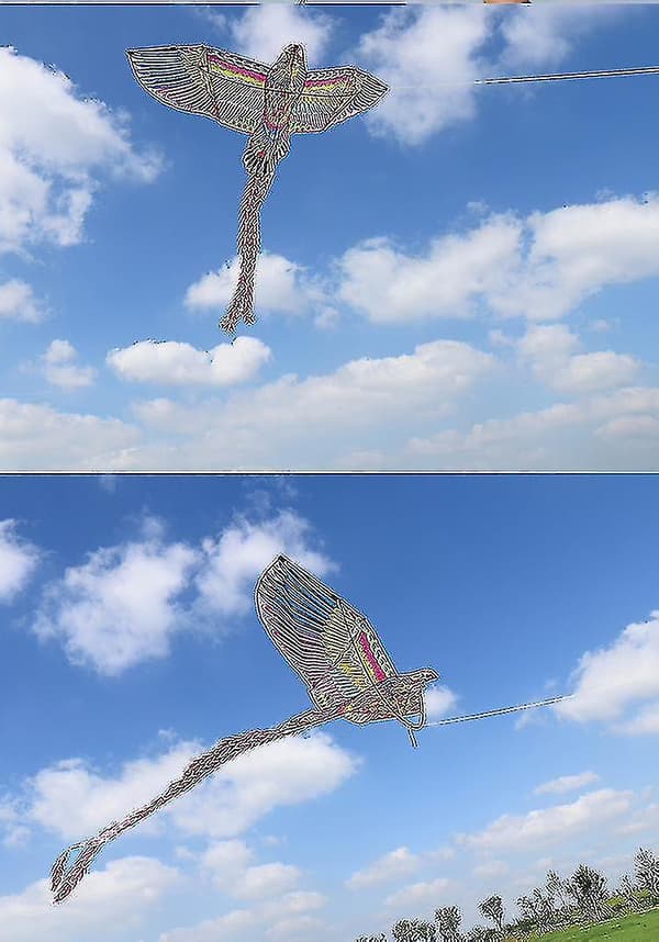 Fargerik 3D flydrak med håndtak og line - God flygave