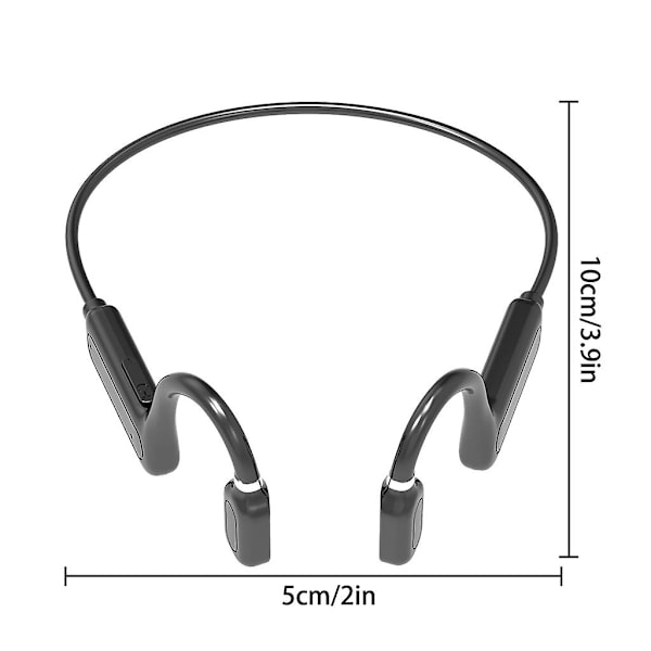Bluetooth-kompatible 5.1-øretelefoner Sports trådløse headset ørekrog knogleledning