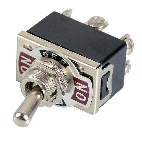 Varm 6-polig 250v 15a vippströmbrytare kraftig på/av/på Dpdt motor elektrisk strömbrytare