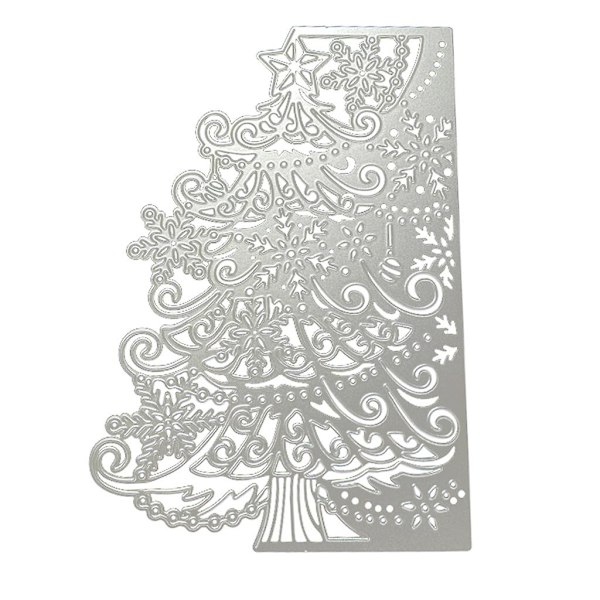Xmas Tree Metallskärningsform Stencil Diy Scrapbooking Album Papperskortmall