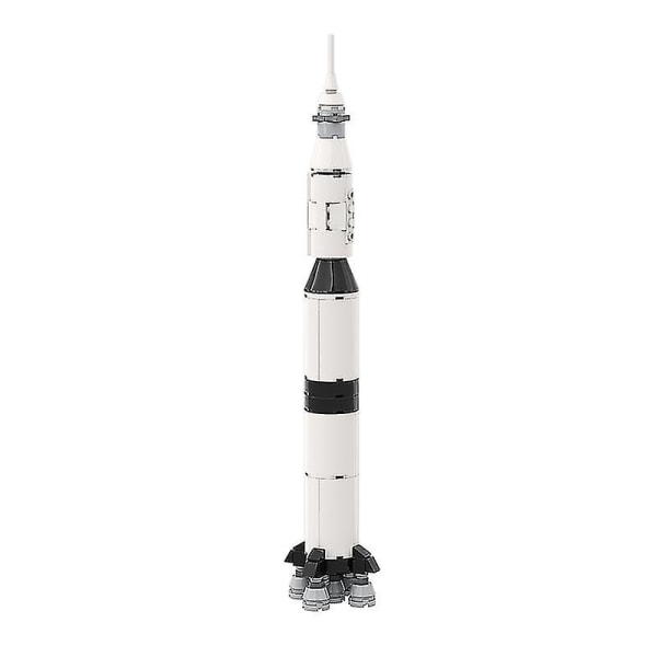 Teknisk Saturn V Rocket City Rymdstation Skytteluppskjutning Modell Byggstenar Satellitutforskning Barn Leksak Juguete