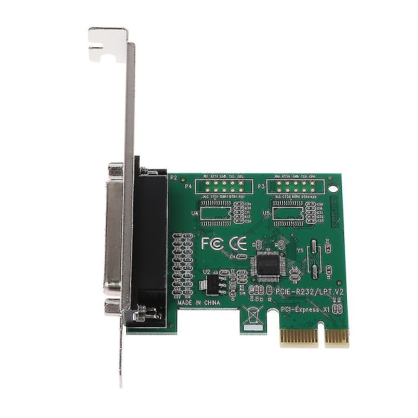 Parallell Port Db25 25pin Lpt Printer To Pci-e Express Card Converter Adapter 1st