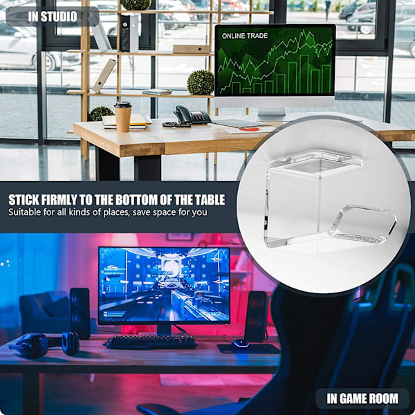 Gamer Headset Holder Krog Hanger Bærbar Hanger Under Desk Base Tilbehør