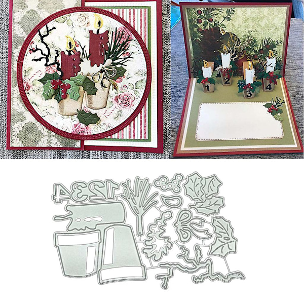 Kruka växt DIY metallskärningsformar stencil scrapbooking för albumstämpelpapperskort hantverk dekor