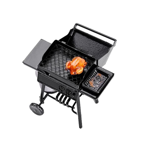 1:10 Skala Grill Miniatyr Prydnader Bbq Verktyg Mini Möbler,a