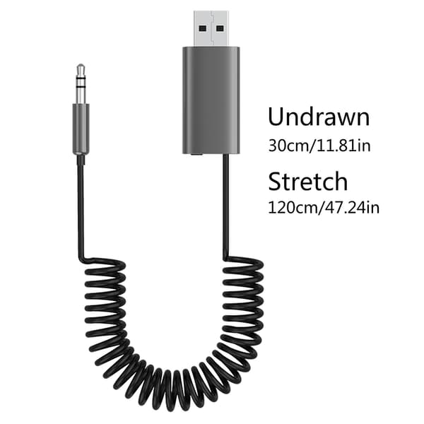 Bluetooth-kompatibel 5.1-adapter 3,5 mm lydmottaker-sender 2-i-1-adapter