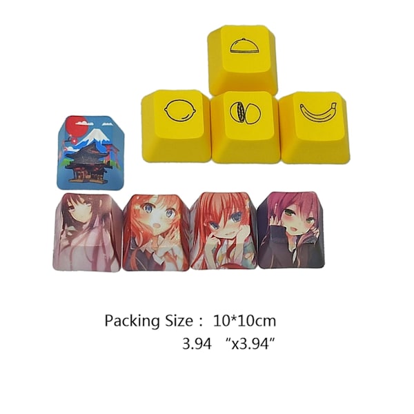 Pbt Direction R4 Keycap Oem Profil Dye-subbed Keycap För Mekaniska Tangentbord