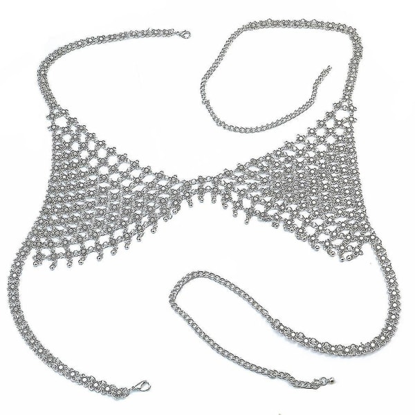 Kvinner Body Chain Trend Metal Halskjede Sexy Hollowing Out Bra Chain Body Chain
