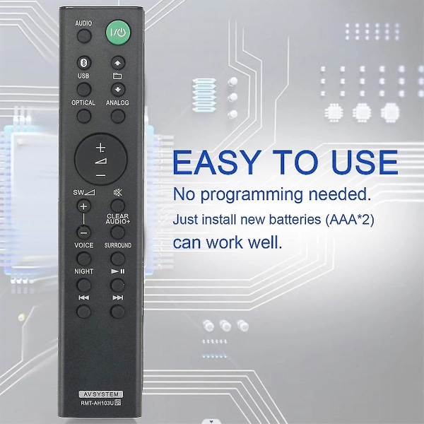 -ah103u Vaihda kaukosäädin soundbar Ht-ct80 Sa-ct80 Htct80 Sact80