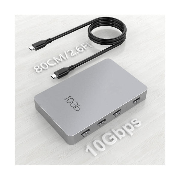 7-i-1 Type-c Dockningsstation Usb3.2 Gen2 10gbps Med Pd 100w Laddning Expansions Multifunktionshubb