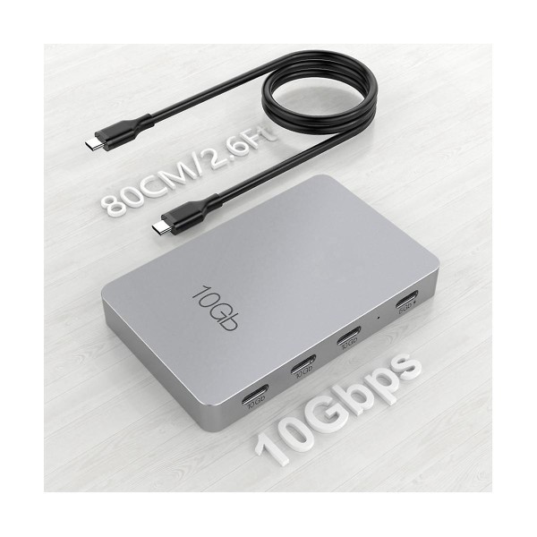7-in-1 Type-c -telakka Usb3.2 Gen2 10gbps Pd 100w latauksella Laajennus Monitoimikeskitin