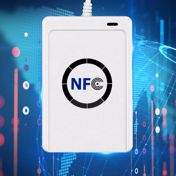 Acr122u Rfid-åtkomstkortsläsare Duplicator 13,56mhz för Smart Chip Card Crack Wr