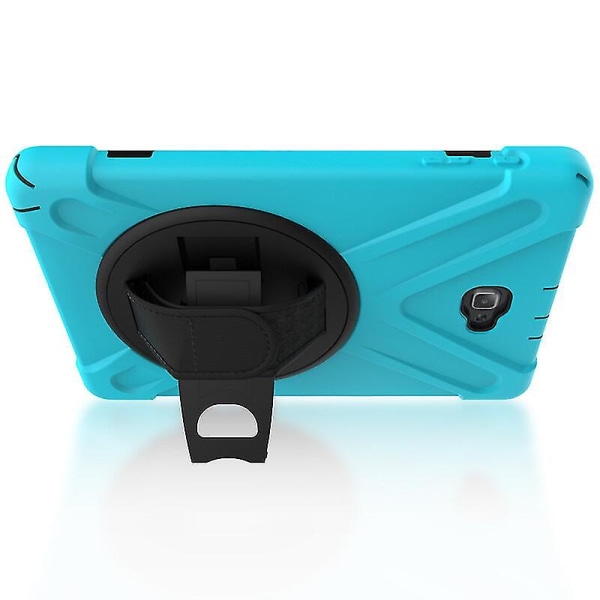 Case Samsung Tab A 10,1 tuuman P580:lle, jossa käsihihna, säädettävä jalusta, kameran suojaus