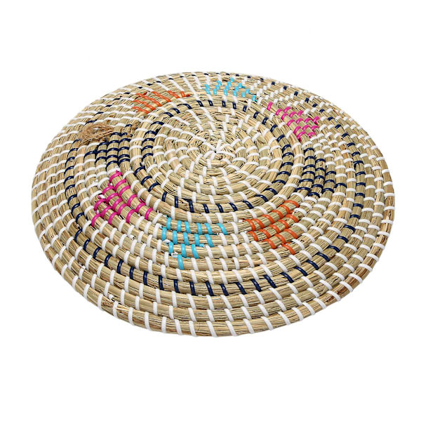 Käsintehty seinäkori Kudottu kori Luonnollinen boho-sisustus Riippuva seinäkoriste Kotiin Makuuhuoneeseen Keittiöön