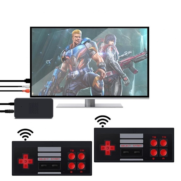 Mini TV Håndholdt Familieunderholdning Videospillkonsoll 8 Bit AV Port Retro Innebygd